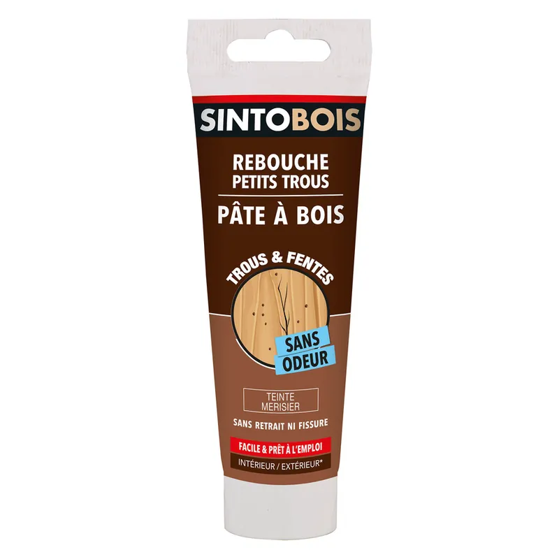 Prix Promo Pâte à bois à l‘eau pour petits trous et fissures meurisier 80gr SINTOBOIS