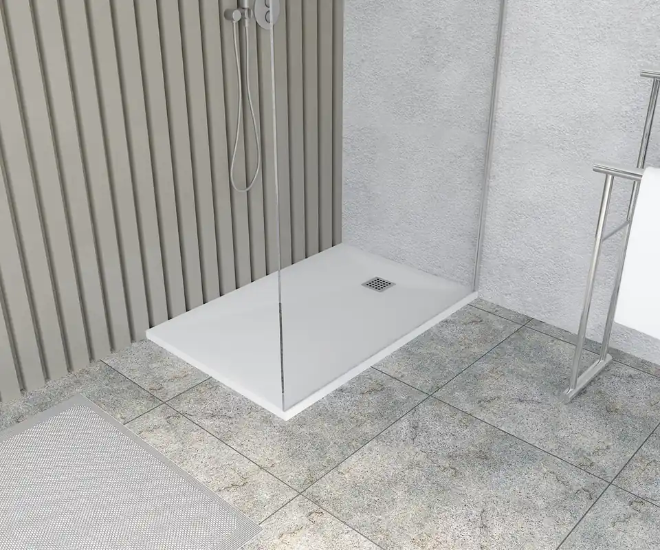 Nouveauté Receveur de douche 80x120 cm résine blanc Monza - OCEA