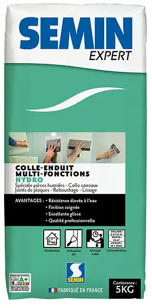 Haute Qualité Colle enduit multifonctions hydro - vert - 5kg FACILIS