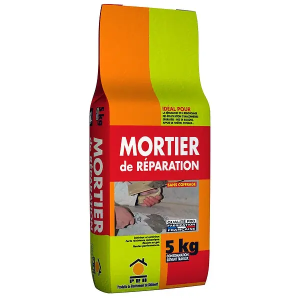 Acheter Direct Mortier de réparation fibré - 5kg PRB