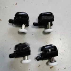 Affaire À Saisir Roulettes double corps noires pour portes de douche diamètre 20mm - AURLANE