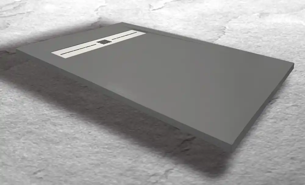 Produit De Marque Receveur de douche 90x160 cm résine allégée graphite P33 - EGORE
