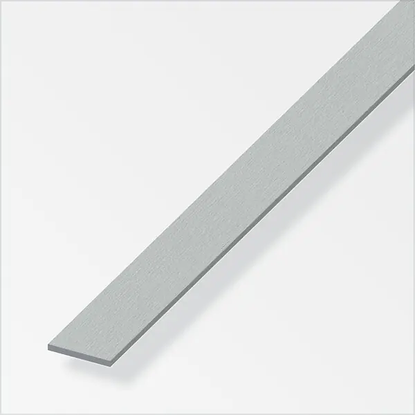 Vente Directe Plat 20x2mm aluminium brossé 2.5m ALFER