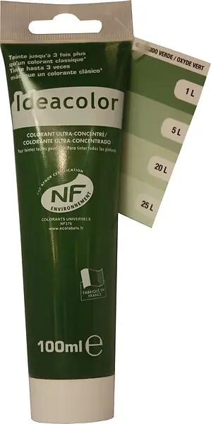 Colorant ultra-concentré - Oxyde Vert - 100ml IDEACOLOR Paiement Sécurisé