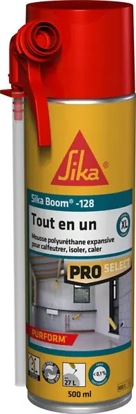 Authentique Mousse polyuréthane SIKABOOM 128 Tout en 1 - 500ml