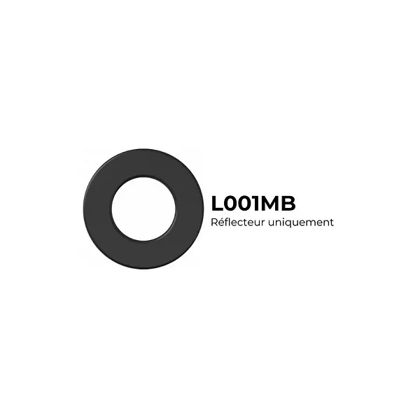 Meilleure Vente Collerette ronde fixe Noir mat pour LECCO - SOLUM - L001MB