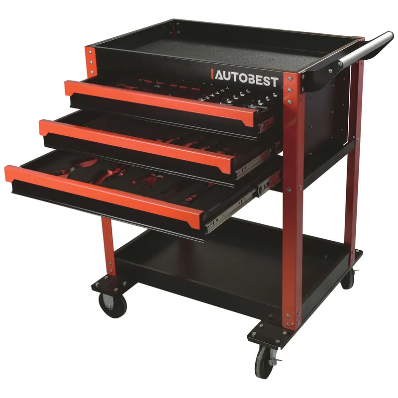 Authentique Servante 3 tiroirs 117 outils AUTOBEST