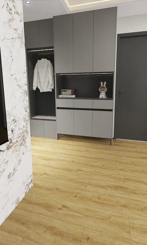 Dernière Chance Sol vinyle effet bois Venice SPC ép 5 mm 18,3 x 122 cm compatible pièce humide 2.23m²/pqt AJ TIMBER