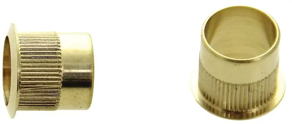 Vente Flash Entrée de batteuse diamètre 22mm hauteur 19mm finition laiton poli - HERACLES - ENTREE-LP