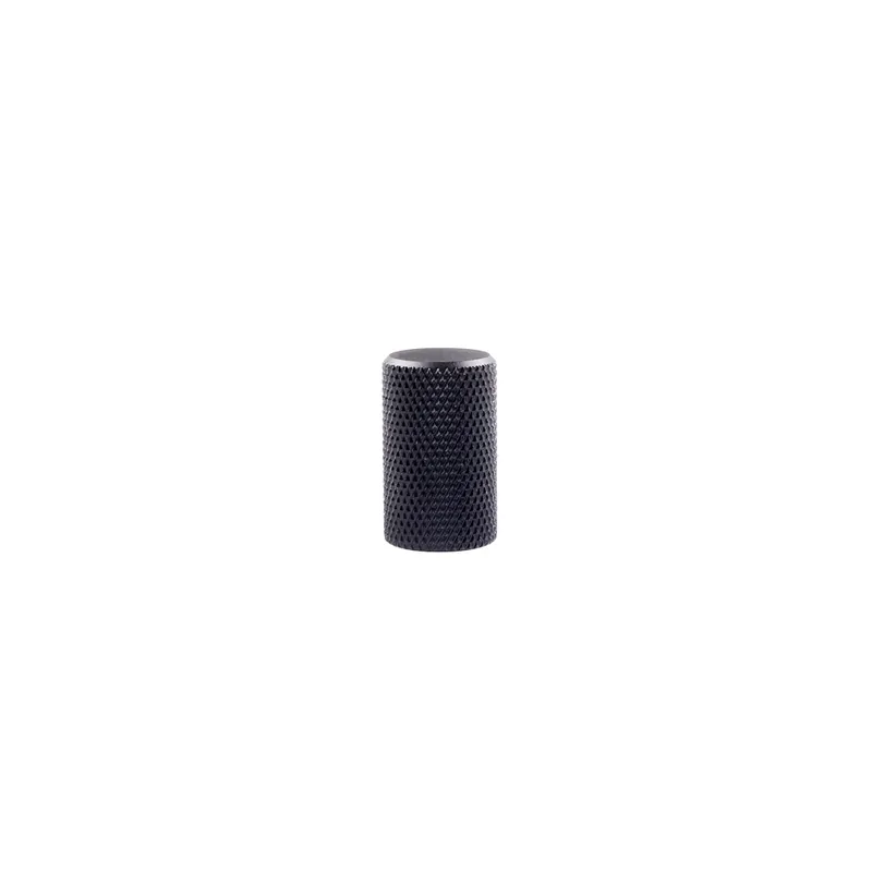 Bouton de meuble cylindrique aluminium noir mat diamètre 18 mm REI Promotion Saisonnière