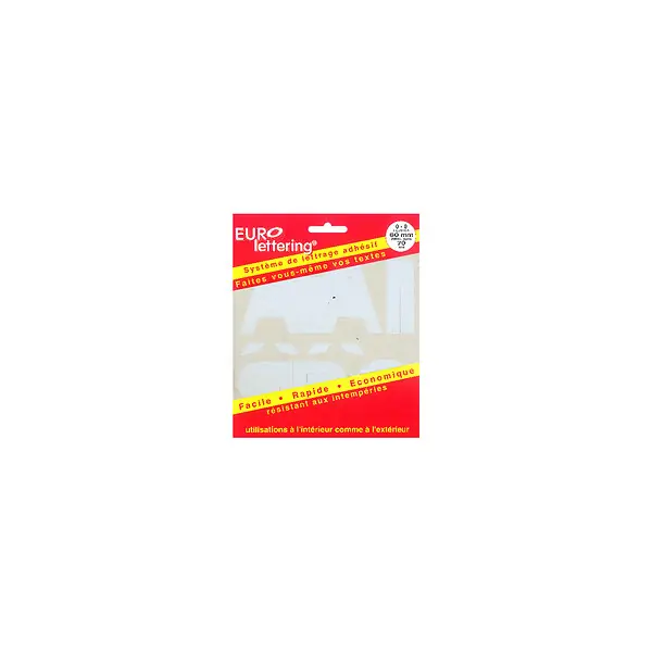 Eurolettering Helvetica 60mm lettres blanc PICKUP Usine Directe