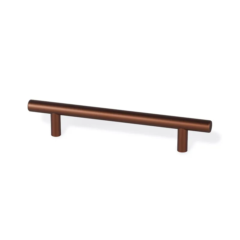 Poignée de meuble cylindrique inox moka entraxe 128 mm REI Prix Bas