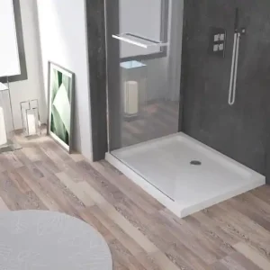 Receveur de douche 80x100 cm céramique blanc Meri - ONDEE Certifié