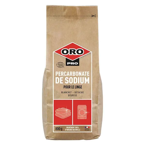 Percarbonate de sodium - 800 g - Blanchissant et détachant ORO PRO Quantité Limitée