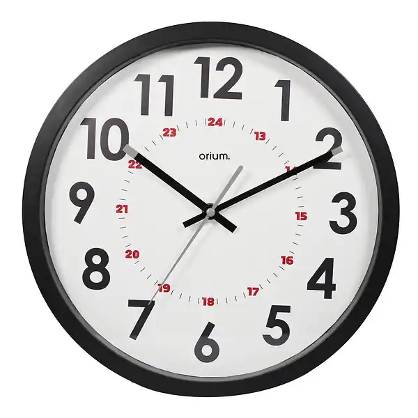 Nouvel Arrivage Horloge double affichage Ø30cm - Orium