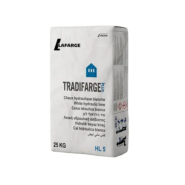 Chaux hydraulique blanche TradifargePlus - Sac 25kg LAFARGE Retour Gratuit