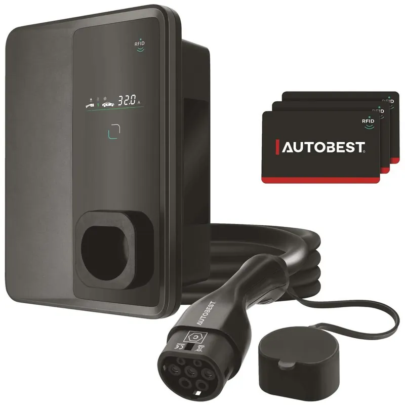 Authentique Borne de recharge pour véhicule électrique 32 A - AUTOBEST