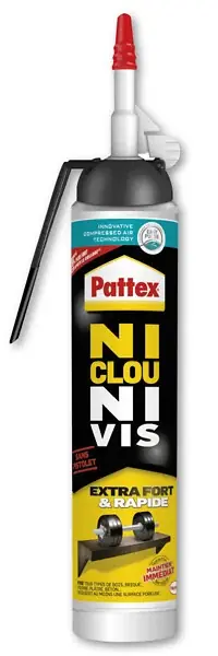 Colle de fixation Ni Clou Ni Vis - Blanc - 266g PATTEX Authentique