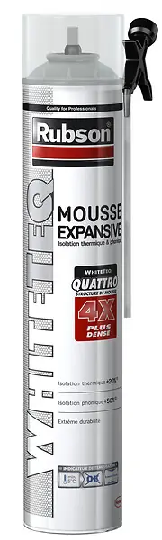 Populaire Mousse expansive polyuréthane WhiteTeq - Blanche - 750ml RUBSON