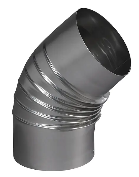 Offre Spéciale Coude plissé 45° aluminium 111 mm - TOLERIE GENERALE - 394111 TEN