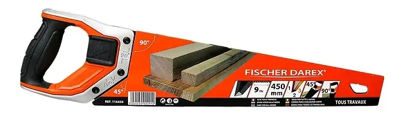 Egoïne 450mm - Lame acier - Coupe universelle 3 angles FISCHER DAREX Prix Réduit