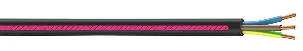 Câble électrique U1000 R2V 3G1.5mm² - 10 m NEXANS Produit De Marque