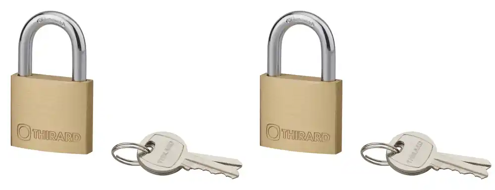 Cadenas à clé largeur 40 mm par 2 THIRARD Nouvel Arrivage