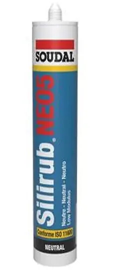 Mastic silicone SILIRUB NEO5 marron cartouche 300ml - SOUDAL - 120643 Commander Maintenant