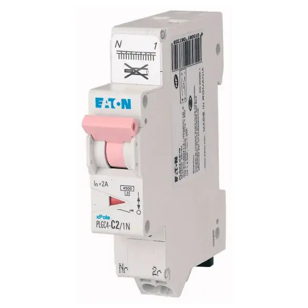 Livraison Express EATON Disjoncteur 2A Ph+N auto 45kA 230V courbe C, borne à ressort, protection fiable et conforme EN 60898 EATON CAPRI