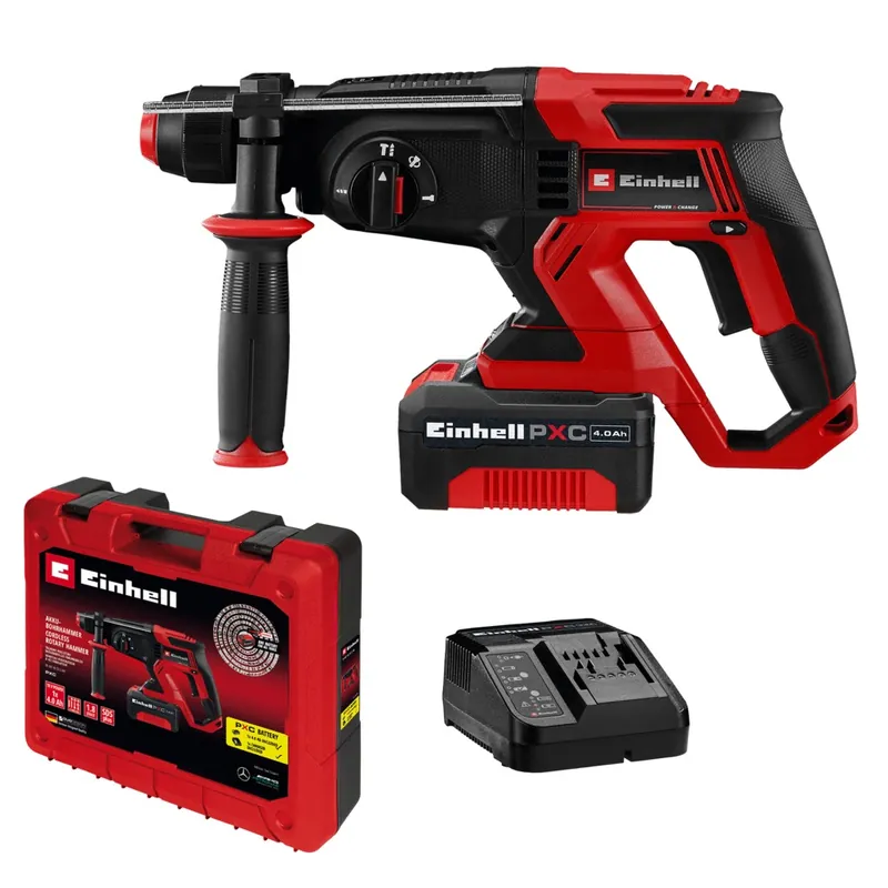 Marteau perforateur PXC sans fil avec batterie 4 Ah TE-HD 18/20 - EINHELL Prix Cassé