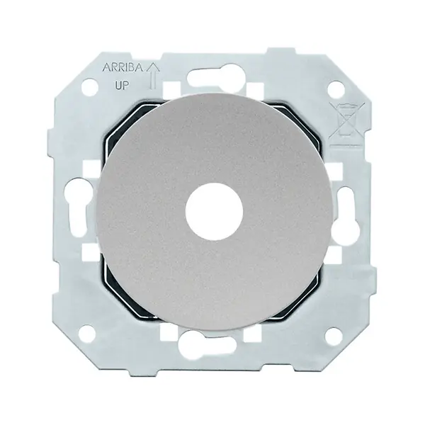 Must-Have FONTINI Sortie câble ALU DOM + plaque simple blue grey