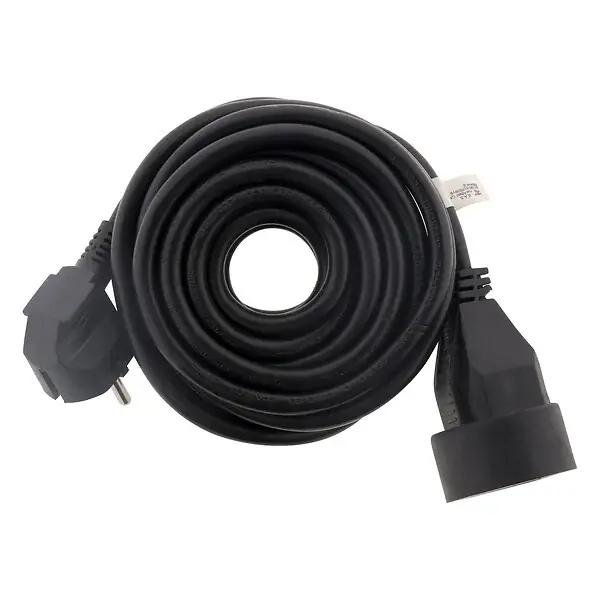 Offre Limitée Prolongateur 16A 2P+T HO5VV-F 3G1,5mm² - noir 10m - Zenitech