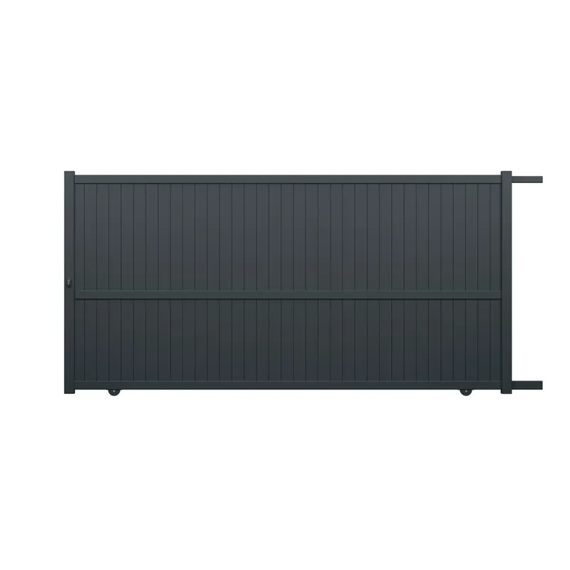 Bon Marché Portail coulissant aluminium HERITAGE l.3,60 x H.1,80 m gris livraison directe à domicile GARDEN GATE