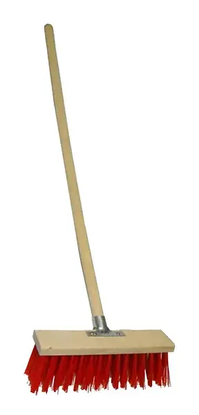 Balai cantonnier 60cm - Manche bois FSC - Usage extérieur MEKANO Haute Qualité
