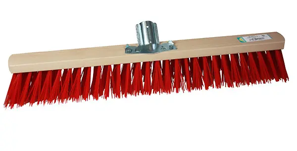 Nouvelle Collection Balai cantonnier 60 cm - Fibres synthétiques PVC rigide - Monture bois FSC® ROZENBAL