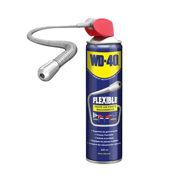 Lubrifiant Flexible 400ml - Tube métal - Pulvérisation 360° WD-40 Jusqu'à Épuisement Des Stocks