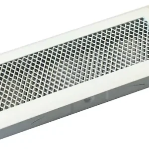 Grille de cheminée en acier - Blanc - 80x150mm AUTOGYRE Achat Immédiat