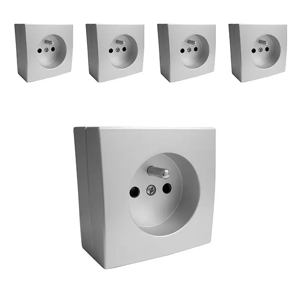 Commande En Gros Lot de 5 prises 2 pôles + terre Bel‘Vue - Zenitech