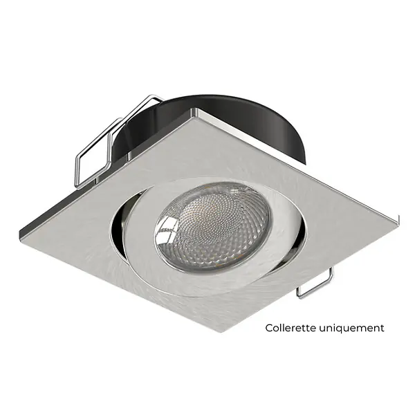 Collerette Carrée Alu brossé pour COMA - SOLUM - TBC101BS Meilleure Vente