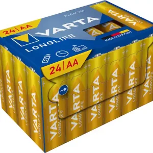 Pile alcaline Longlife AA - 24 unités - 1.5 V VARTA Prix Réduit