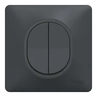 Bon Plan Interrupteur double va-et-vient - Ovalis - Blanc - 10AX SCHNEIDER ELECTRIC