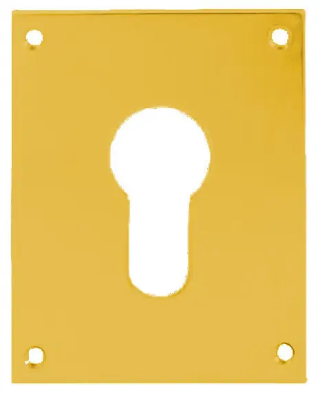 Prix Choc Plaque de propreté laiton poli clé I 65x65mm - HERACLES - 251452-CLEI