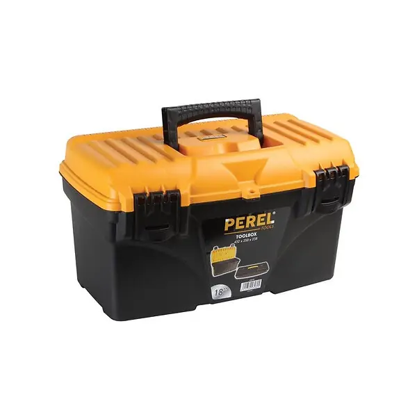 Pas Cher Boîte à Outils PEREL- 432 x 250 x 238 mm - 25,7 L