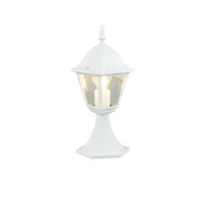 Borne extérieur E27 39,5cm Livenza blanc IP44 60W - TRIO Meilleur Choix