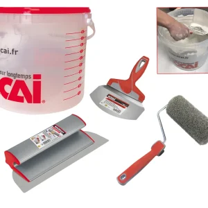 Prix Cassé Kit d‘application enduit 5 pièces OCAI