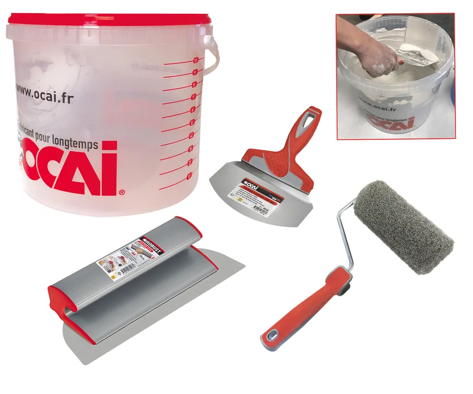 Prix Cassé Kit d‘application enduit 5 pièces OCAI