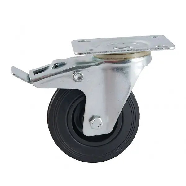 Roulettes AVL caoutchouc noir Prix Choc
