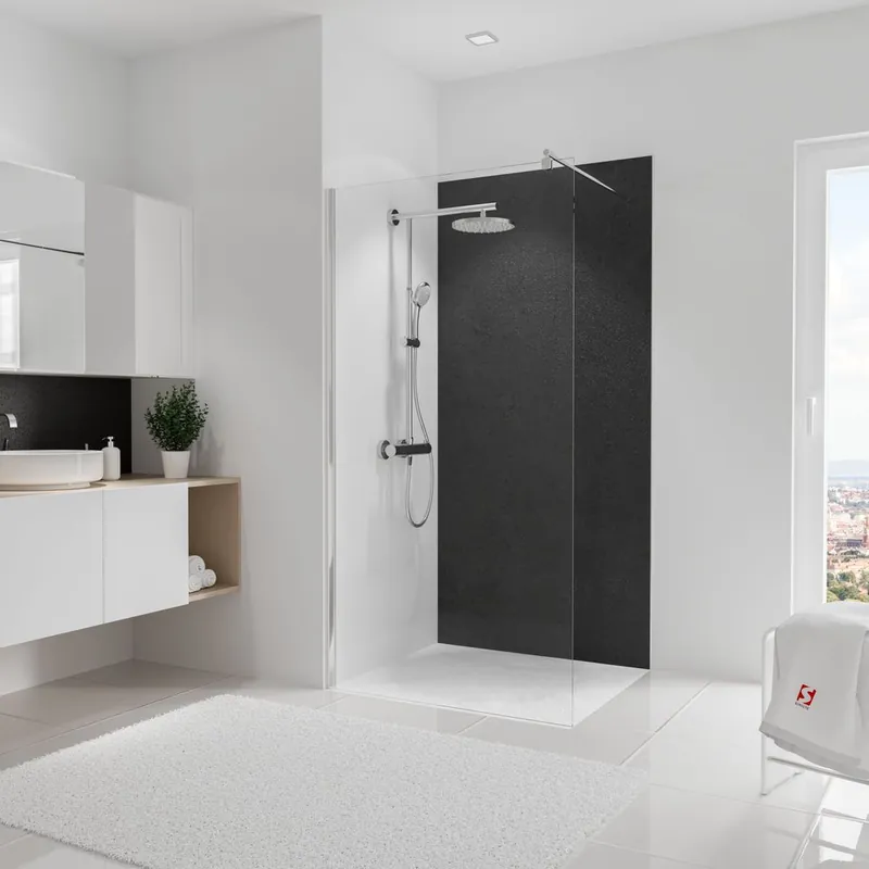 Panneau mural de douche 100x210 cm ardoise DécoDesign Décor - SCHULTE Promotion