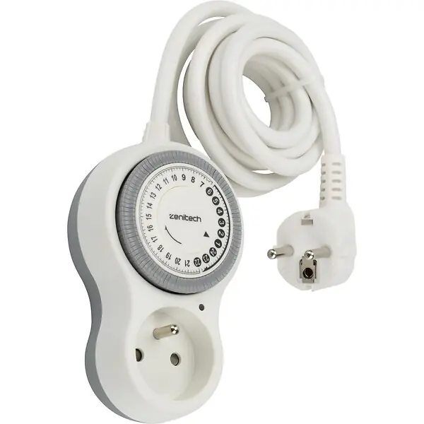 Rallonge programmable 2m - Blanc - Bolea - Zenitech Pas Cher