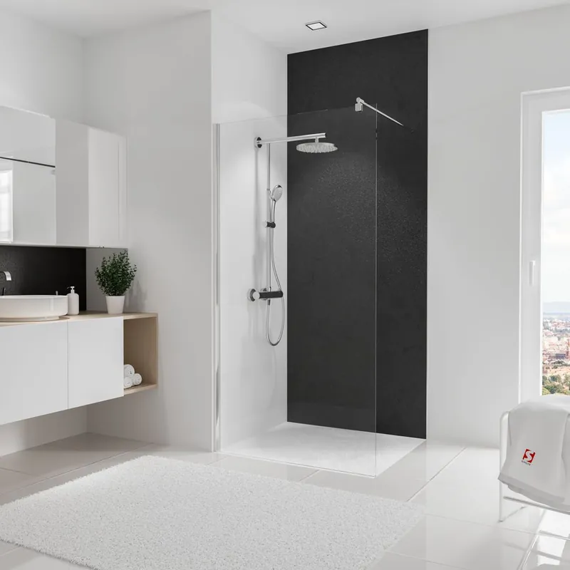 Remise Panneau mural de douche 100x255 cm ardoise DécoDesign Décor - SCHULTE